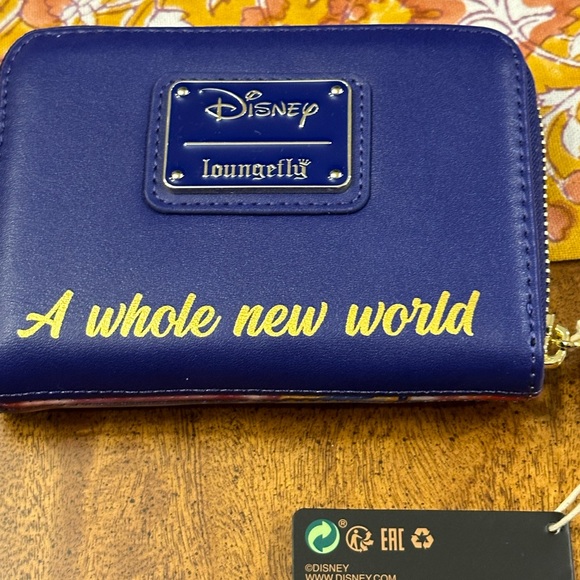 LOUNGEFLY DISNEY ALADDIN 30TH ANNIVERSARY ZIP AROUND WALLET - Picture 12 of 15
